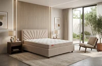 Кровать для спальни Sunny Modern, ткань GLOW 19, 180×200 см.