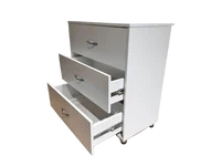 Comodă albă cu 3 sertare – model compact cu soft-close, 8681SM 3S/FI/ME/SOFT 2
