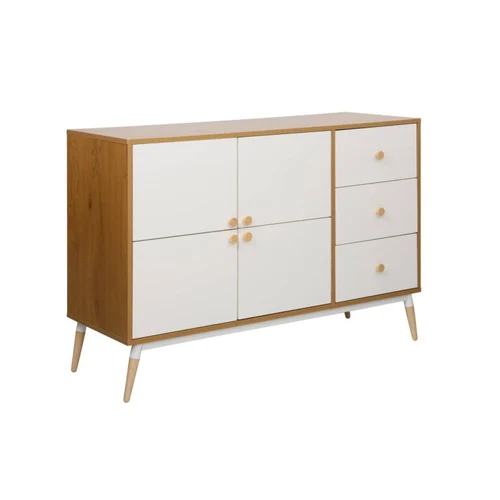 Dulap Marani 120x40x81H Stejar/White