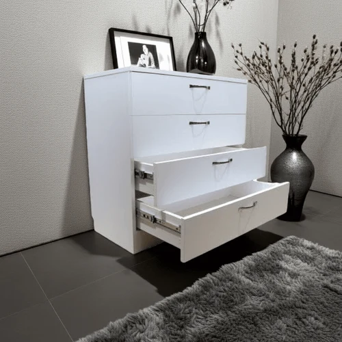 Comodă albă din PAL alb L800 8681SM ME