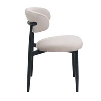Scaun Meridian Catifea Beige (HLR7) + Black Legs 2