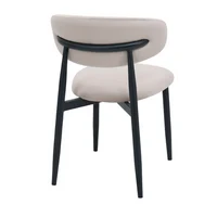 Scaun Meridian Catifea Beige (HLR7) + Black Legs 3