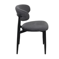 Scaun Meridian Catifea Grey (HLR21) + Black Legs 2