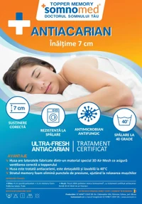Topper Somnomed Antiacaria Memory 140 x 200 cm 3