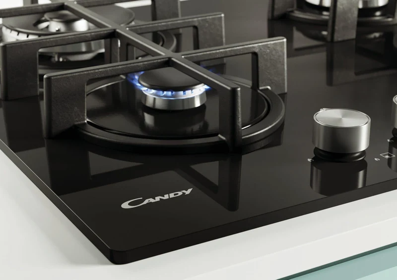 Plită pe gaz încorporabilă CVG6BR4WPB CANDY 2