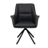Scaun Blum Piele+Stofă Black 4