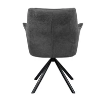 Scaun Blum Piele+Stofă Black 2