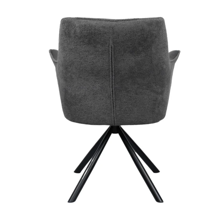 Scaun Blum Piele+Stofă Black 2