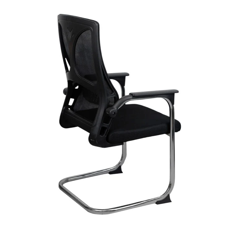 Scaun Birou Saros Black+Chrome 4