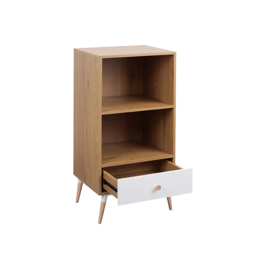 Raft Marani 1 sertar 48x40x101H Oak/White