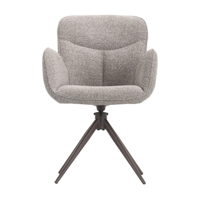 Scaun Rotativ Yannick MIH- D515 Grey (Royal Boucle Mushroom) 2
