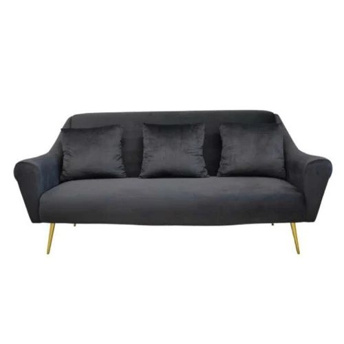 Canapea GLORIOSA(3 locuri)~MS01-84+Gold leg Black