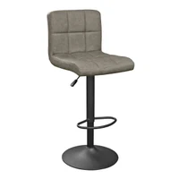Scaun de bar SB-044~Dark Grey Pu+Black Legs
