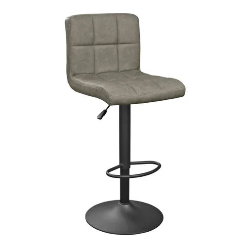 Scaun de bar SB-044~Dark Grey Pu+Black Legs