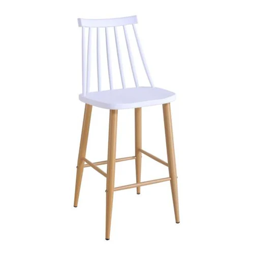 Scaun bar JACK~White+Transprint Legs