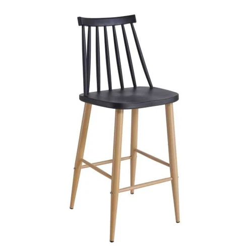 Scaun bar JACK~Black+Transprint Legs